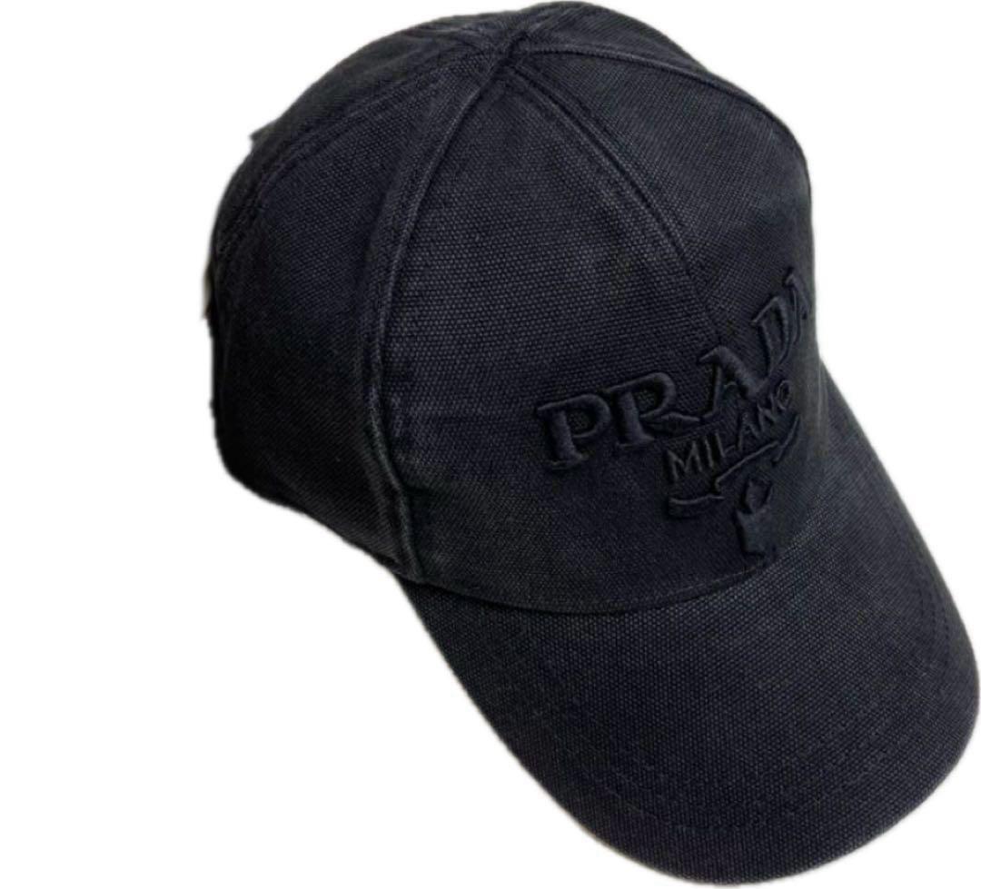 【早い者勝ち】PRADA ブラック ベースボールキャップ