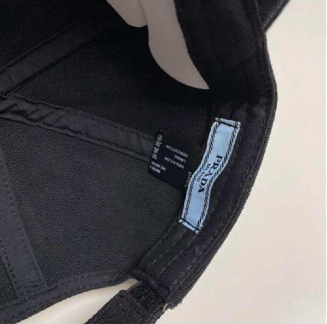 【早い者勝ち】PRADA ブラック ベースボールキャップ