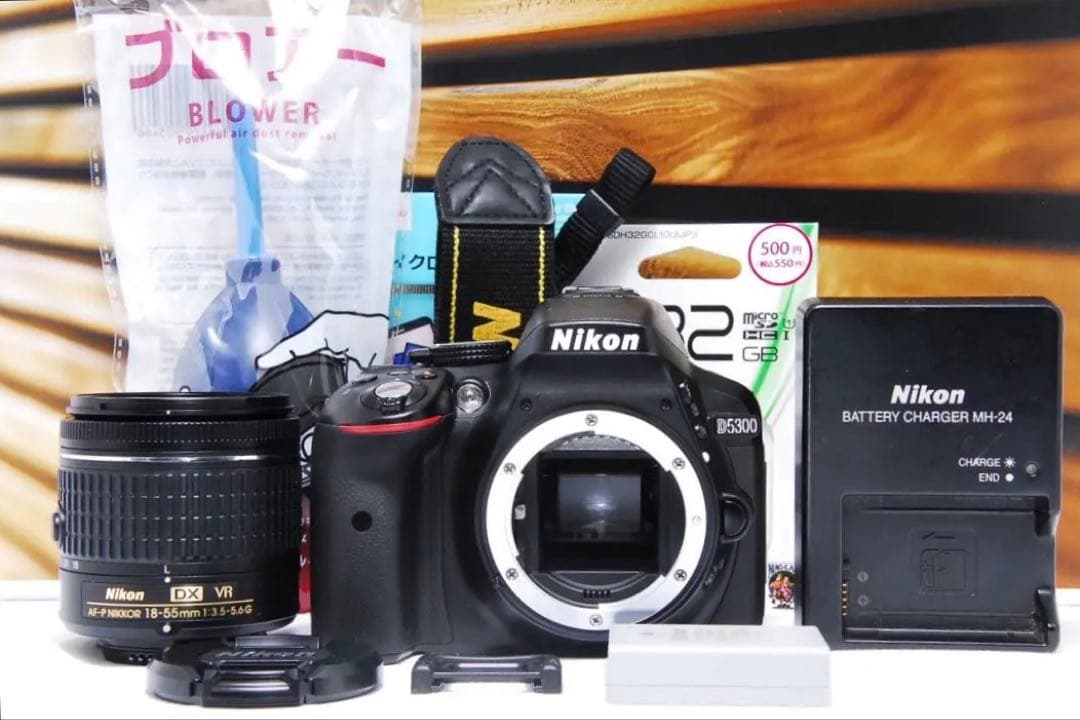 一眼レフ ニコン D5300 AF-P バリアングル Wi-Fi カメラ