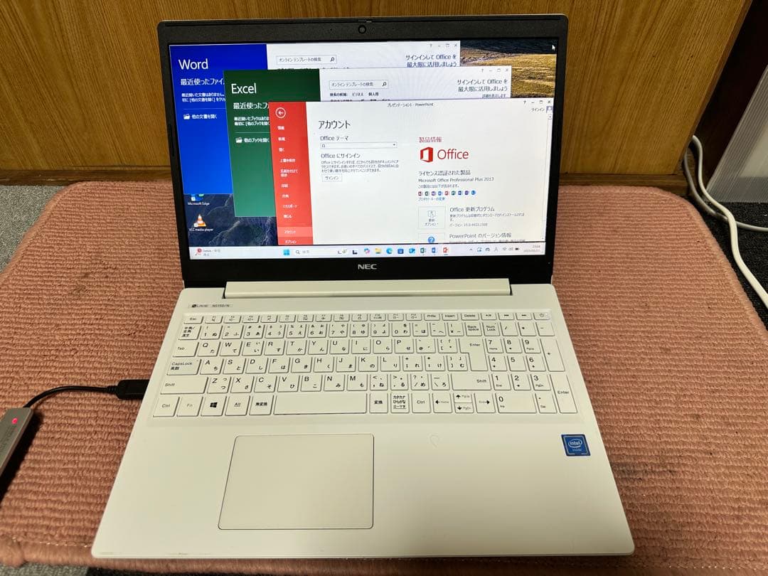 すぐ使用可能： NEC PC-NS150NAW Win11 Office 付き