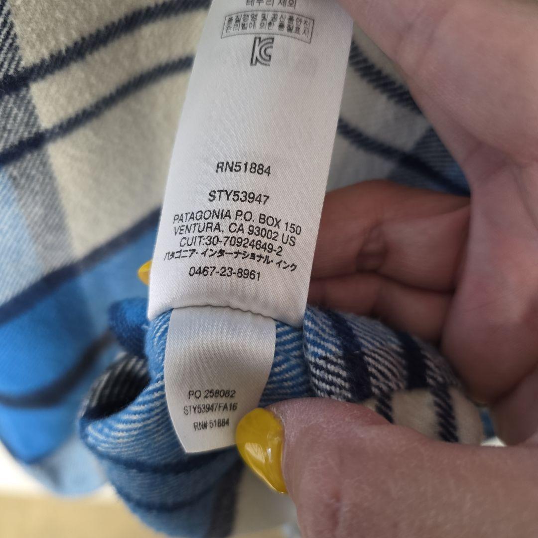 2016aw パタゴニア　ネルシャツ　オーガニックコットン　サイズL