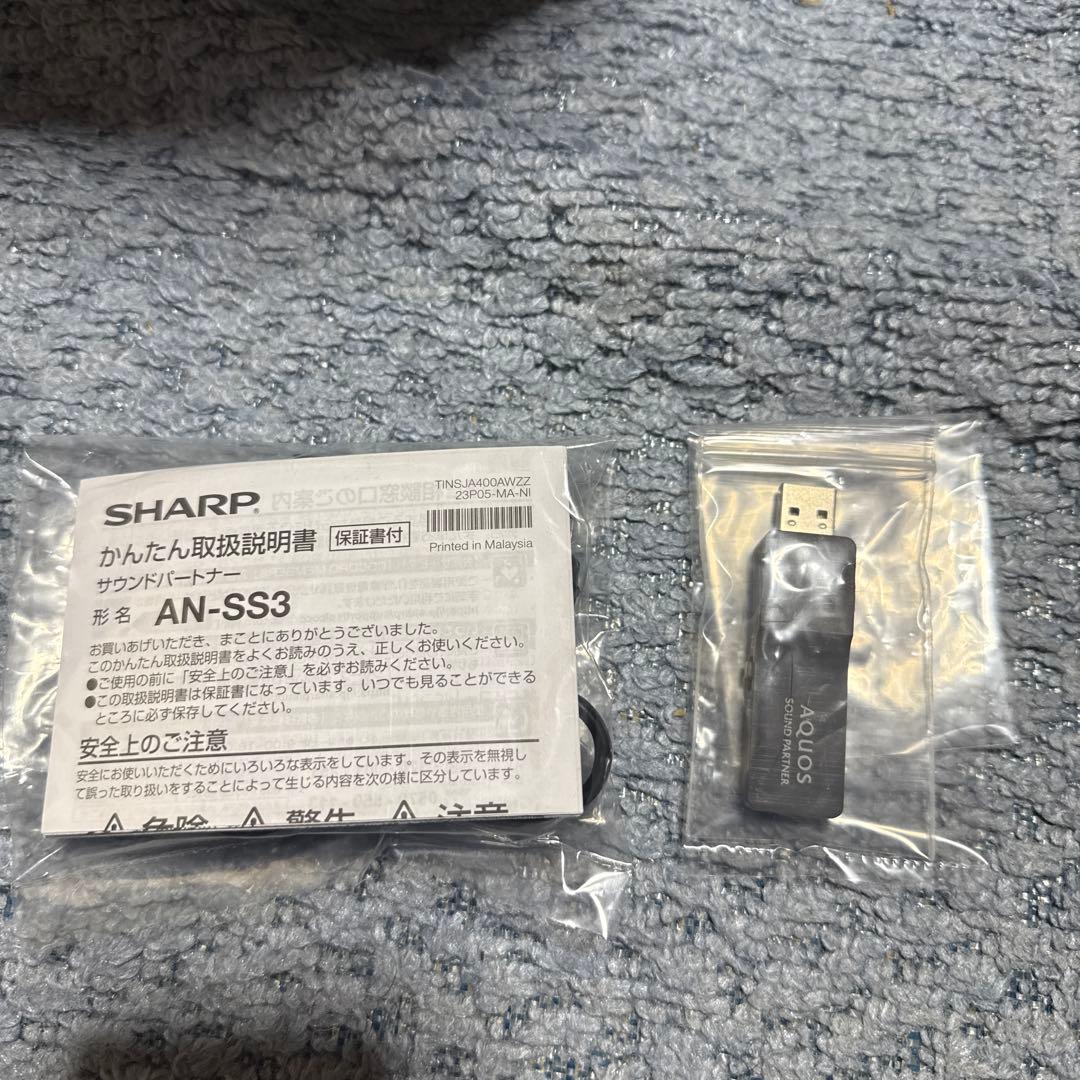 様SHARP ネックスピーカー AN-SS3 ブラック