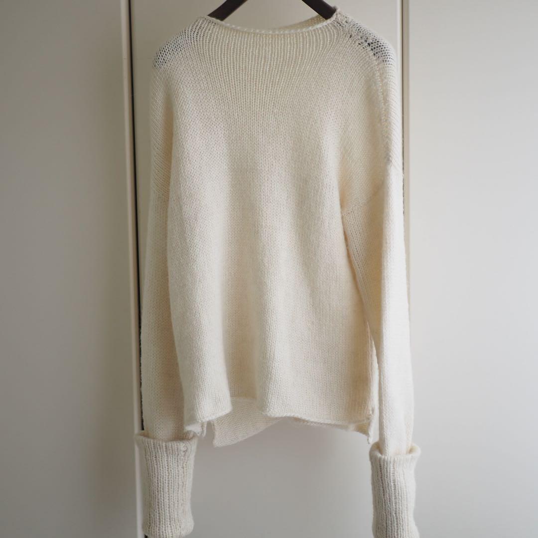 SEEALL ラマ ロールアップスリーブ ニット