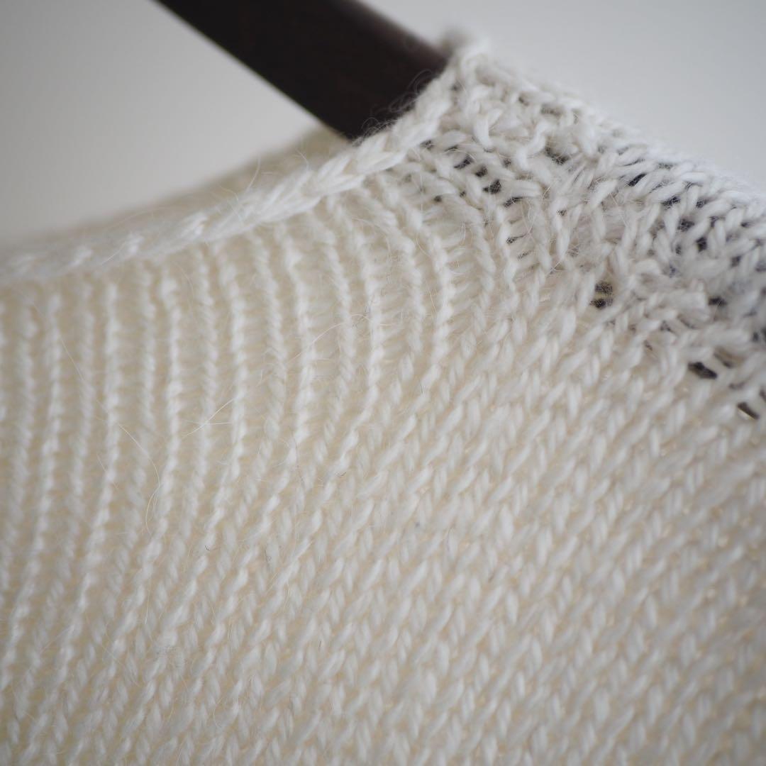 SEEALL ラマ ロールアップスリーブ ニット