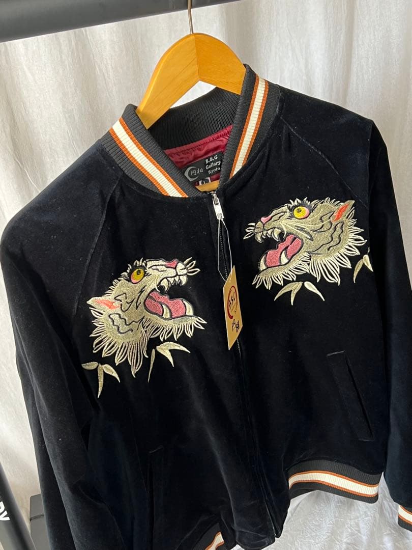 未使用品 B.S.C Gallery 別珍スカジャン 虎柄 Lサイズ