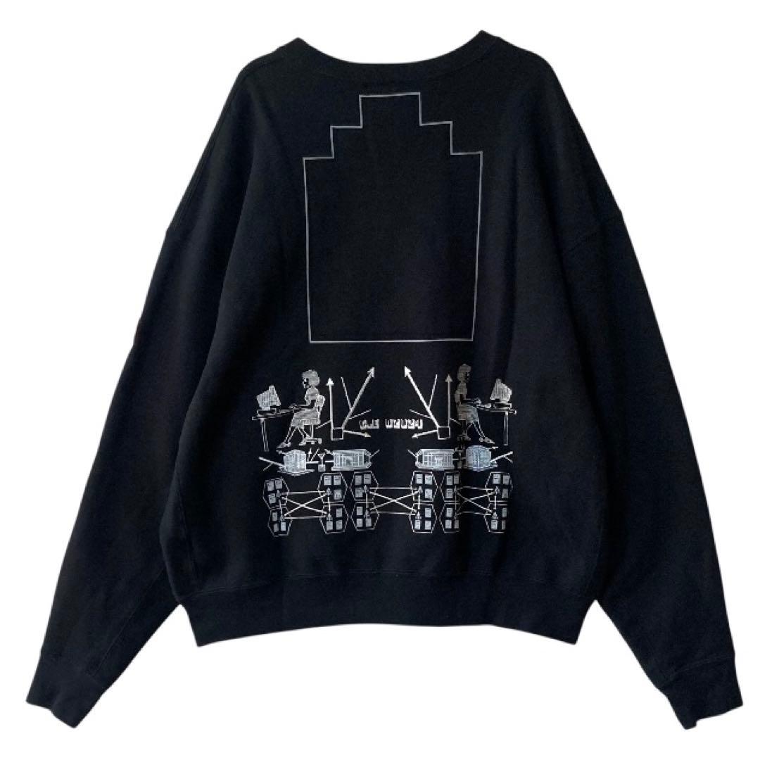 美品‼︎ C.E CAVEMPT スウェット トレーナー 刺繍 プリント ブラック