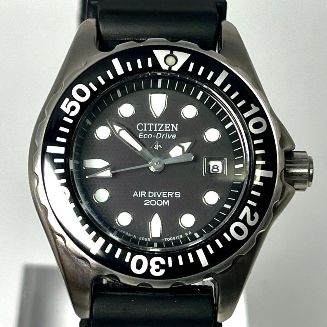 【極美品/稼働】シチズン ダイバーズウォッチ E068-T005420 腕時計