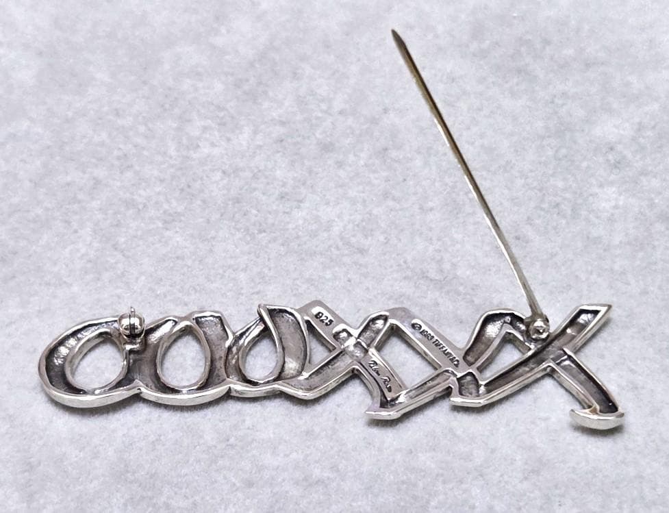 ティファニー　パロマピカソ　ラブ＆キス　SV925ブローチ　箱付き　41703