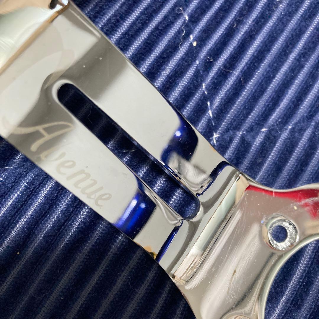 青色 3本スポーク ステアリング 本体