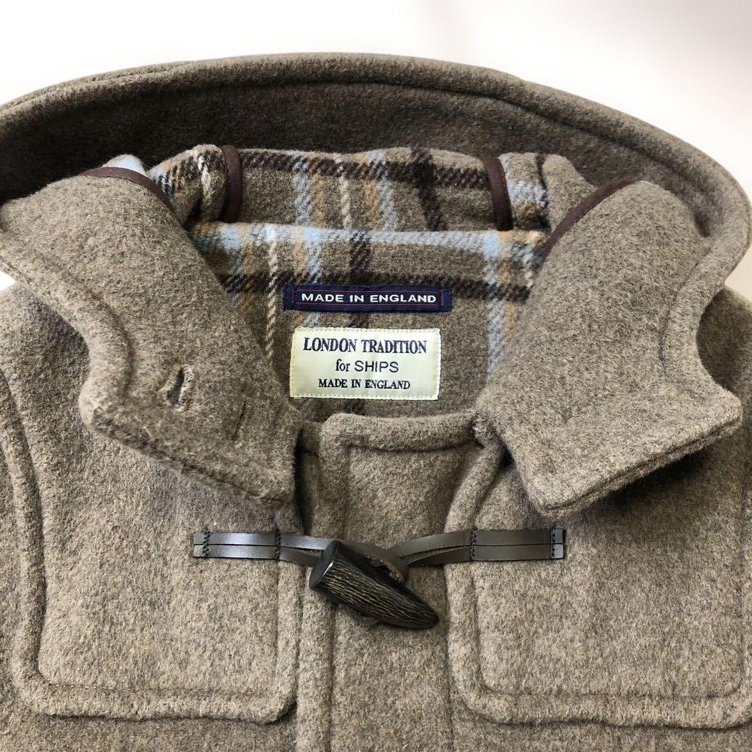 【美品】英国製 ロンドントラディッション×シップス ダッフルコート M ロング丈