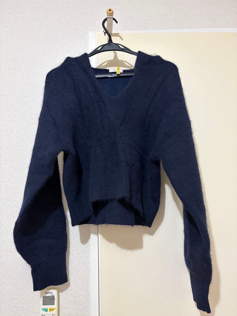 fray i.d ショートニットフーディー