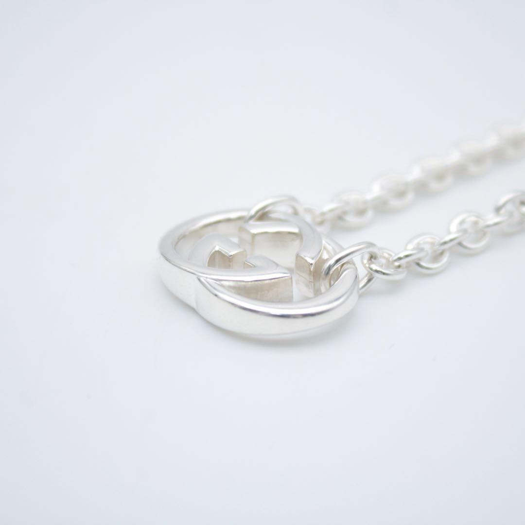 GUCCI グッチ インターロッキングG ネックレス GG シルバー Ag925