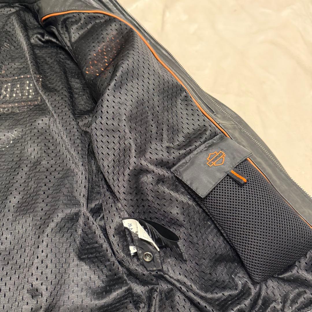 激レア★ハーレーダビットソン　レザージャケット　シングルライダース　本革　黒