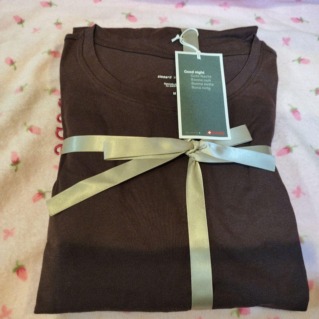 zimmerli × SWISS 航空 パジャマ・ルームウェア半袖茶・長ズボン黒