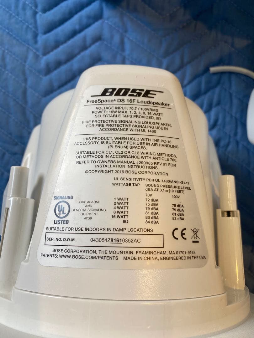 スピーカー・ウーファー BOSE FreeSpace DS16F