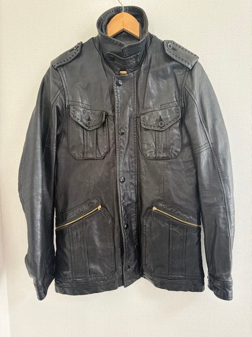 DIESEL DENIM GALLERY鹿革レザージャケットディアスキンブラック