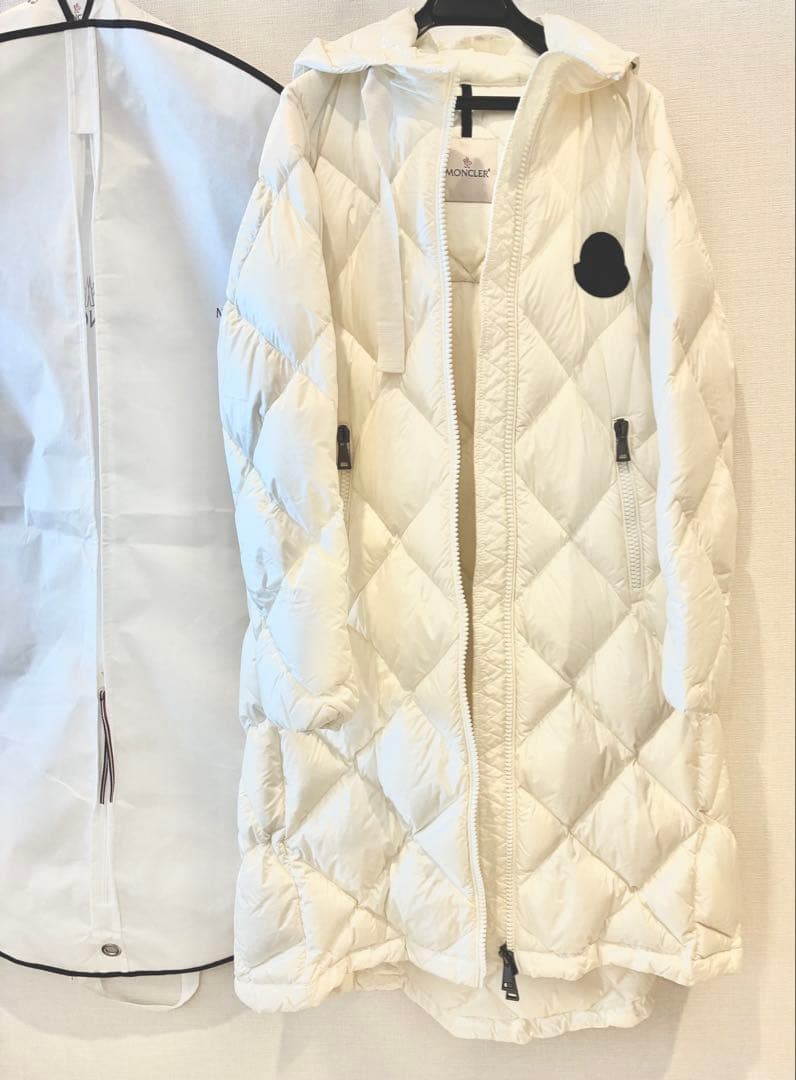 MONCLER モンクレール ロングダウンジャケット 白