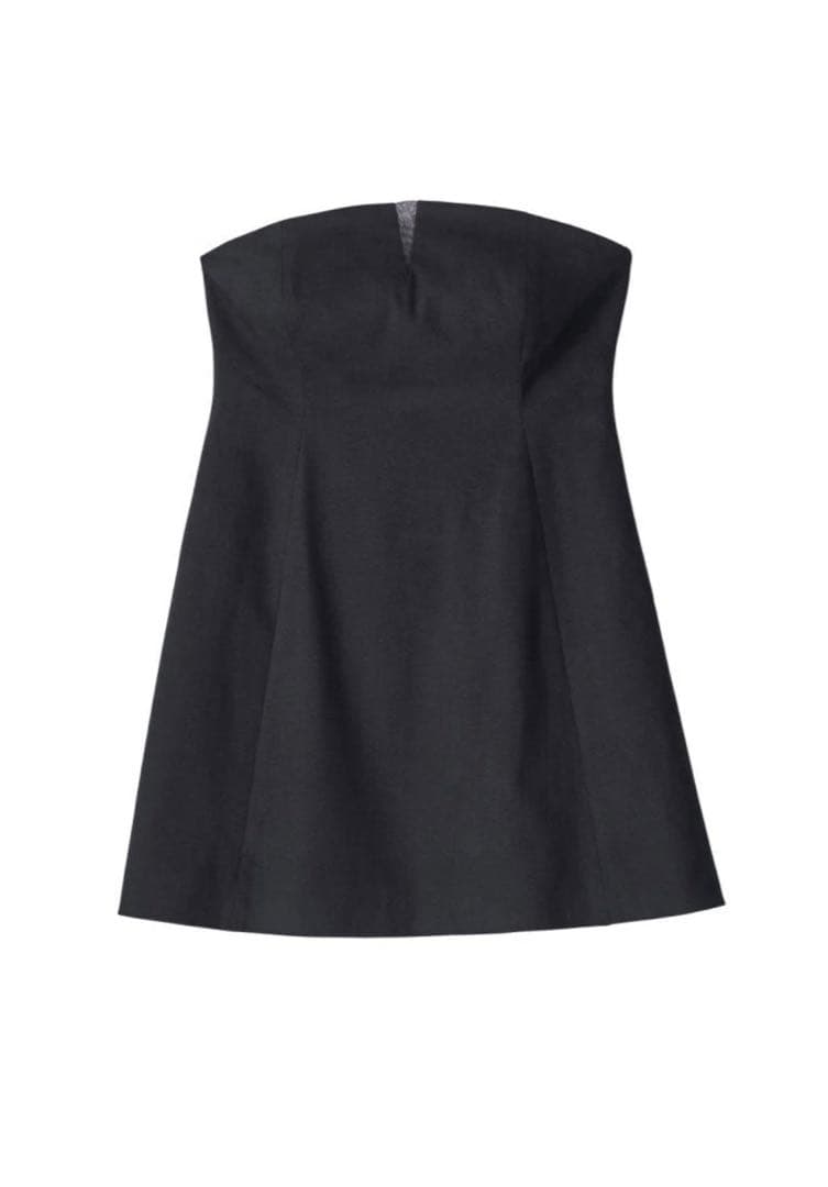 【Knuth Marf】 lace up bare tunic/black