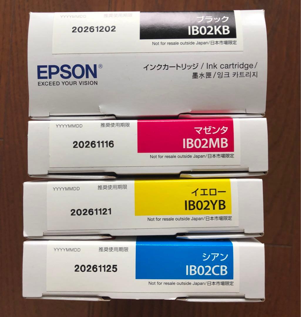 新品未使用 EPSON IB02 インクカートリッジ 4色セット