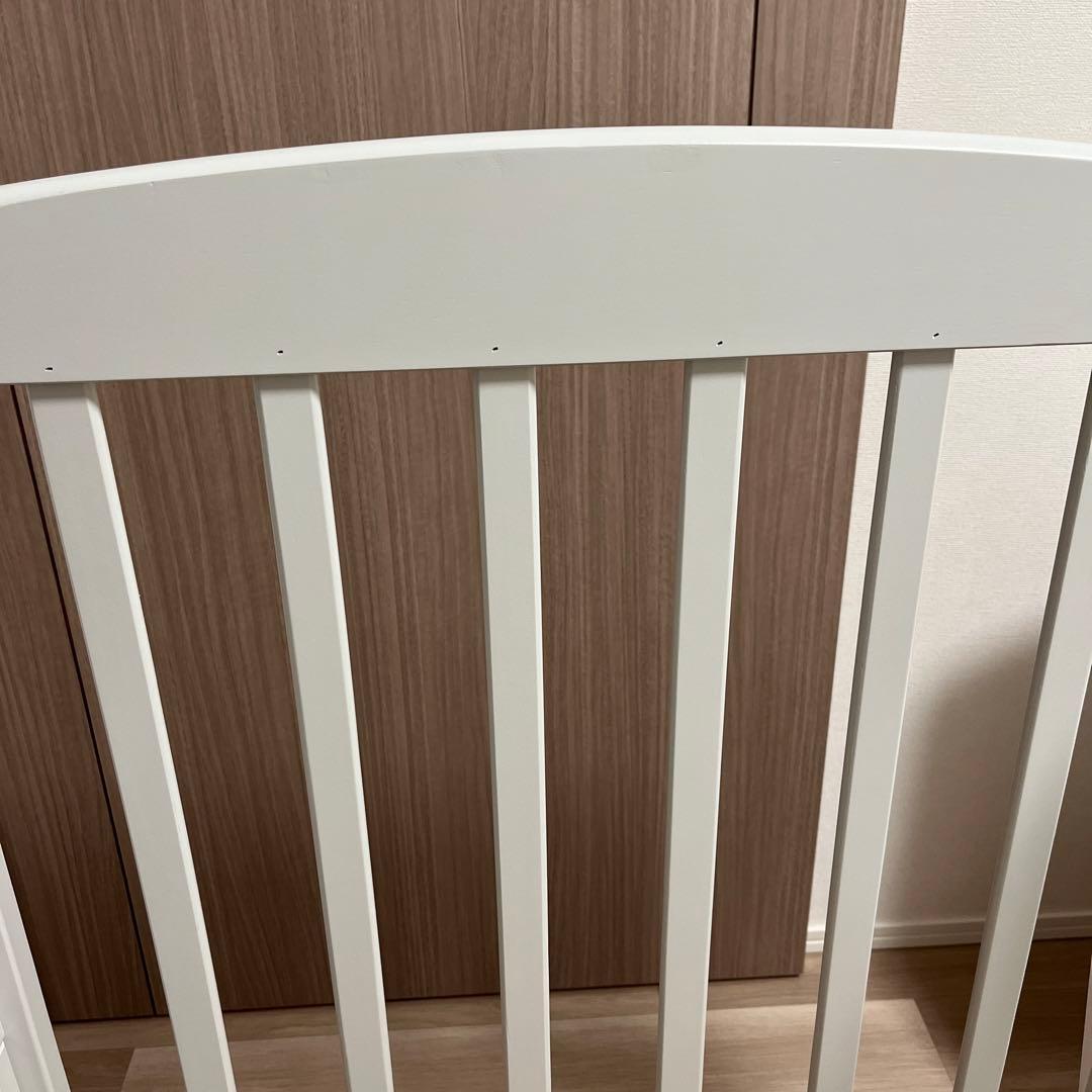 【美品マットレス&シーツ付】カトージ KATOJI ベビーベッド ハイポジション