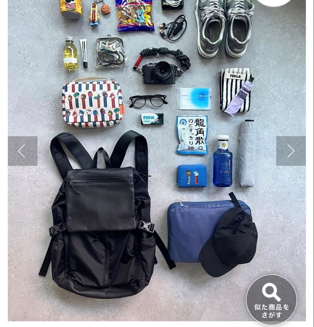 ear papillonner ブラック 多機能バックパック 大容量