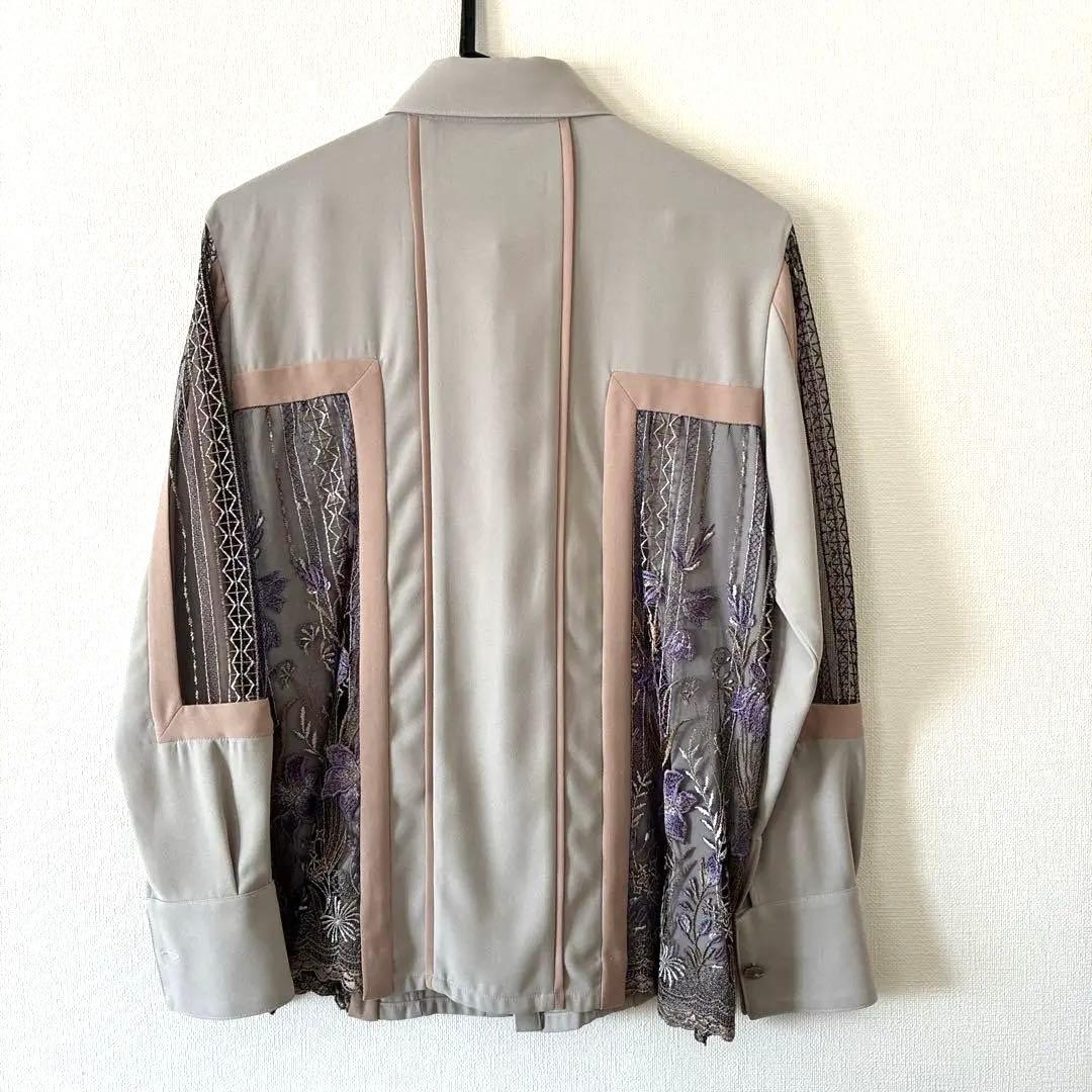 【murral】フラワー刺繍シャツ【サイズ1】