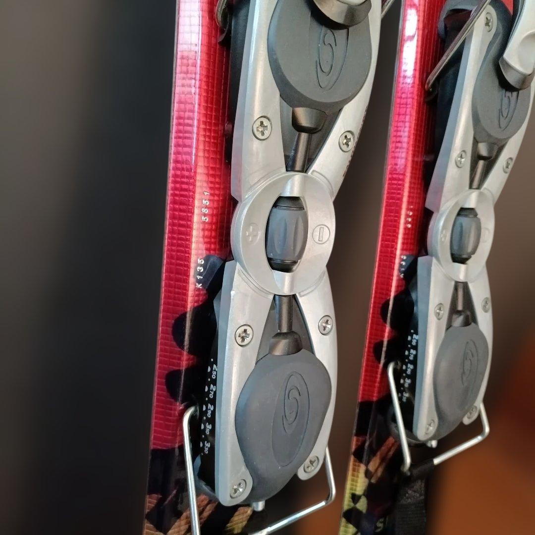 SBTEN スキー板 赤/黒 ドラゴンデザイン