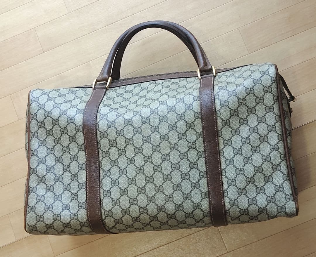 GUCCI オールドグッチ テニスラケット収納付バッグ GG柄　ヴィンテージ