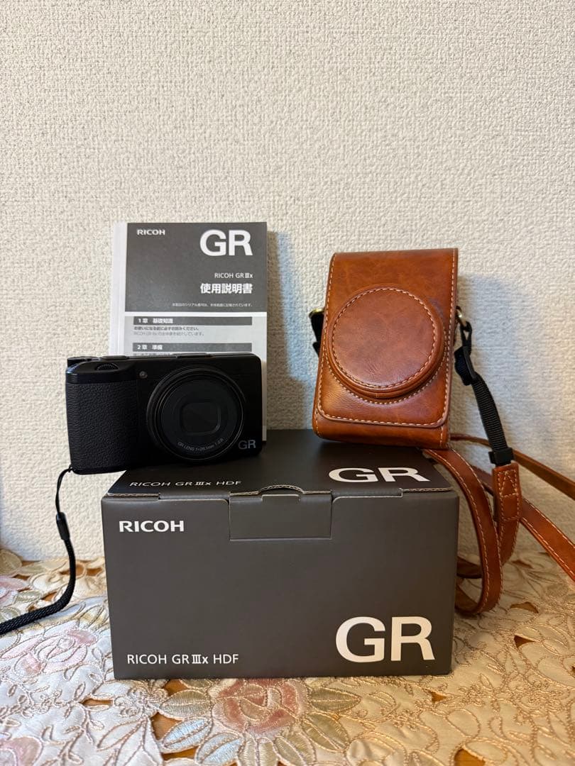 RICOH GR IIIX HDF本体　レザーケース付き