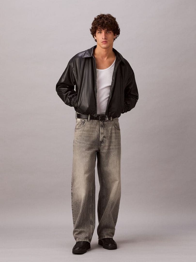 【BTSジョングク着用】 フェイクレザーボンバージャケット