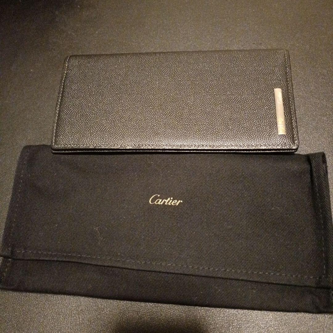 商品番号：24　Cartier ブラック レザー 長財布