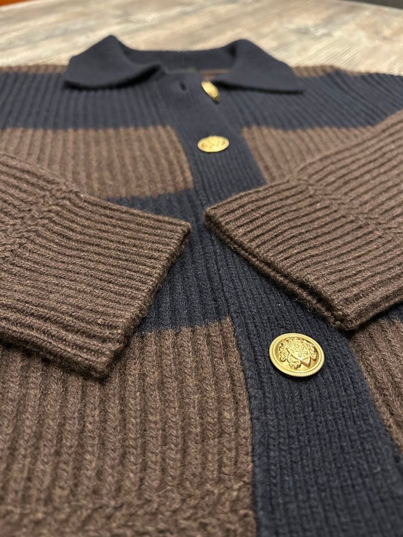 Spick & Span☆新品☆ラガーボーダーニットカーディガン☆送料込み☆