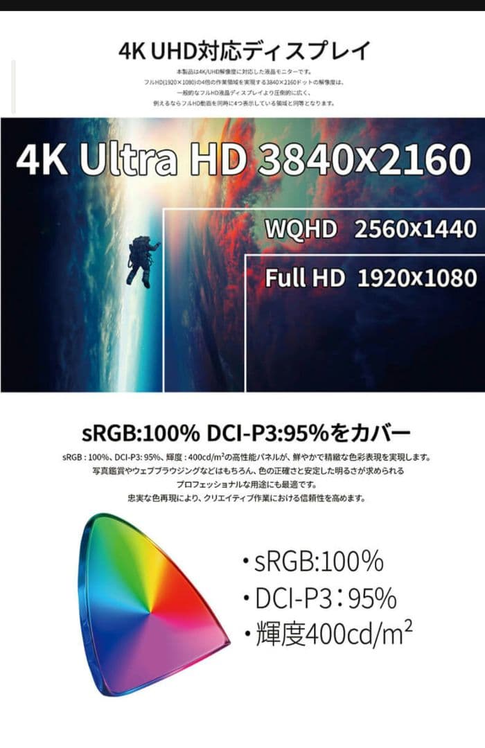 JAPANNEXT 27インチ 4K 120Hz JN-IPS27G120U