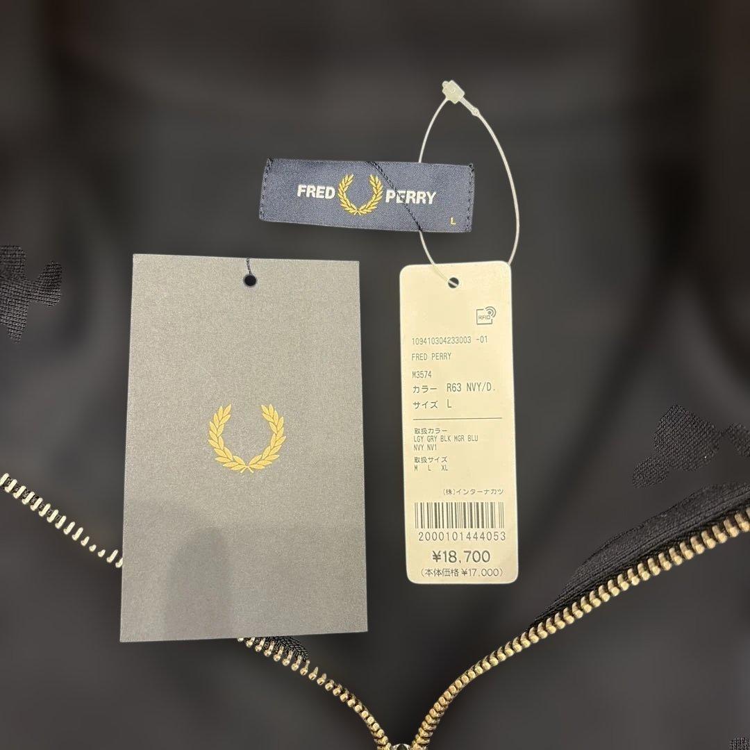 B*様 FRED PERRY ネイビー ハーフジップ トレーナー L