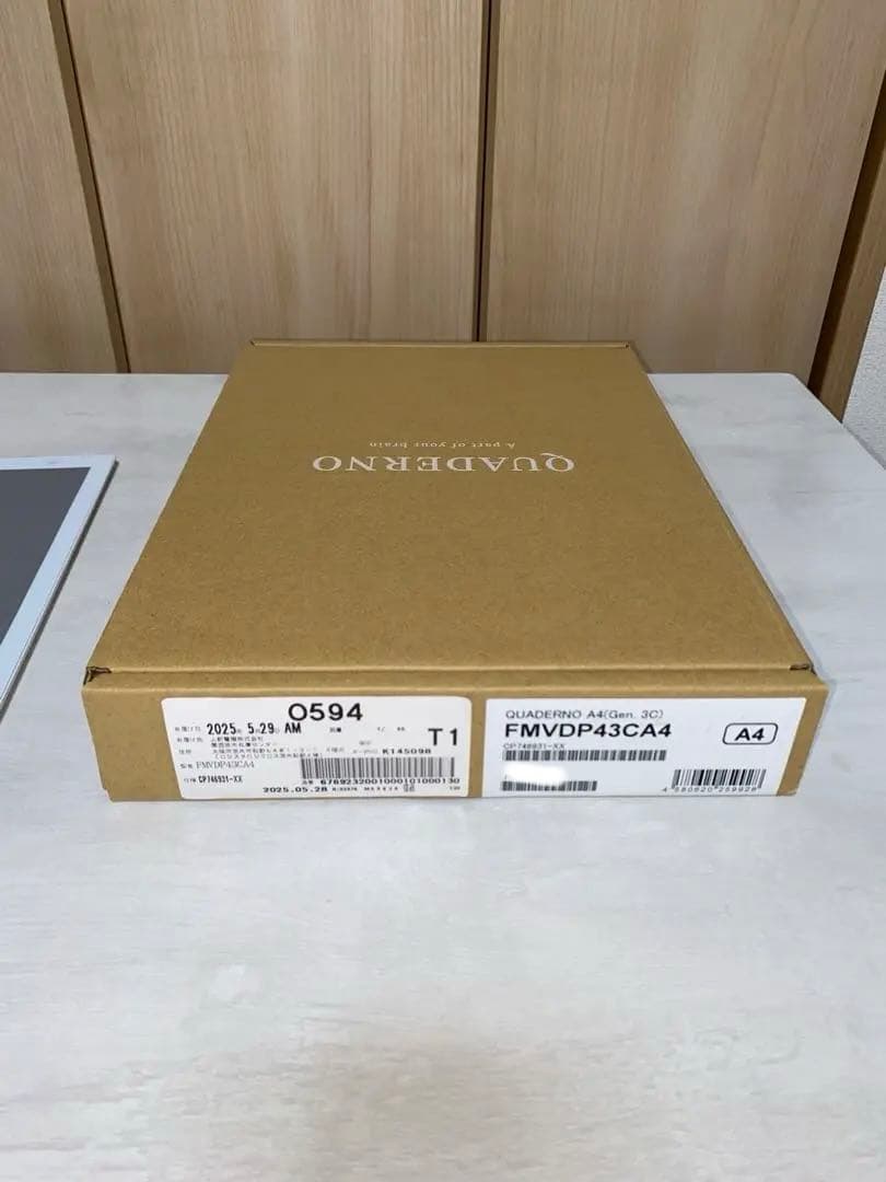 【即〜翌日発送！】QUADERNO A4（Gen.3）クアデルノ☆純正カバー付き