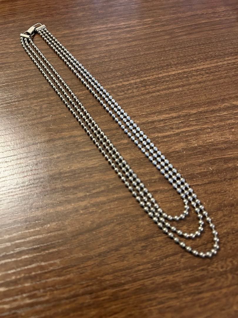 ナバホパール　インディアンジュエリー　ビンテージシルバーネックレス