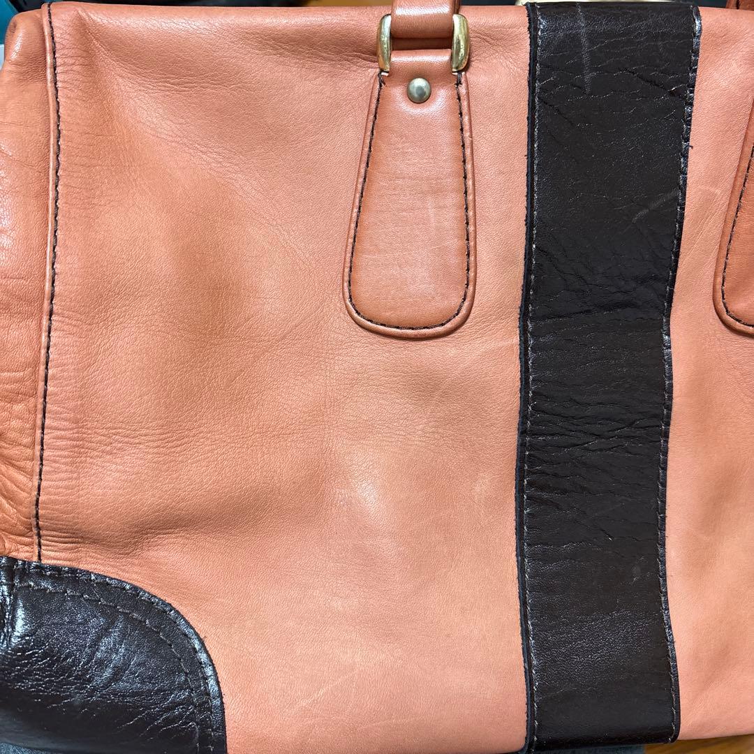 希少【PORTER】初期SOFTISH LINE ボストン茶・黒　⭐︎牛革AL