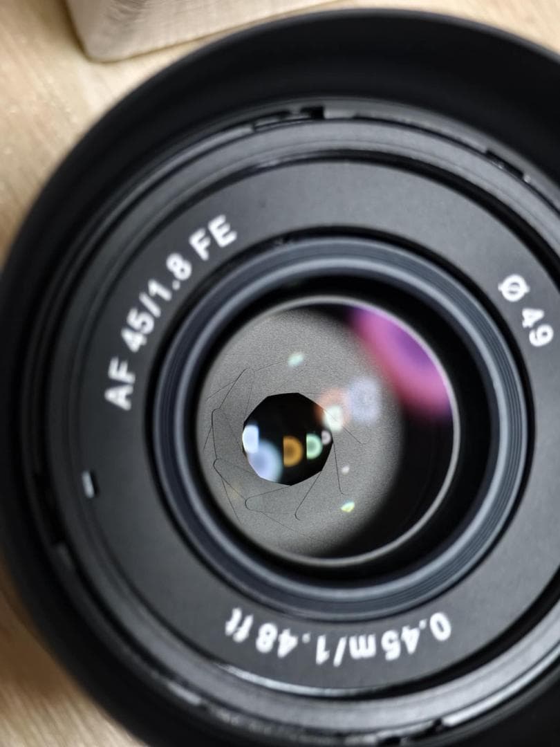 45mm f1.8 Samyang ソニーEマウント用