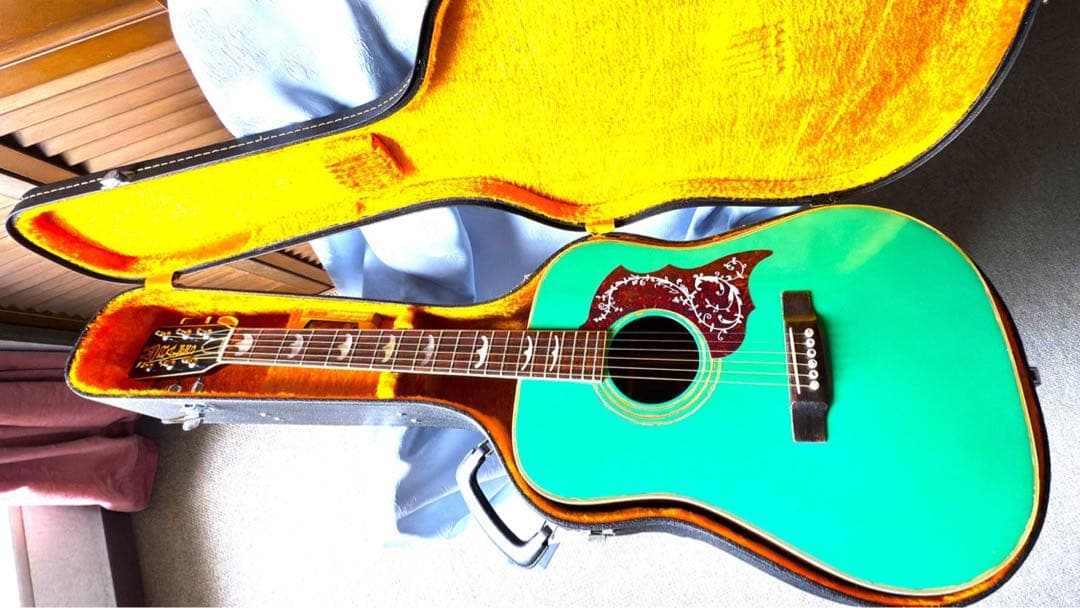 MOLALES アコギ　ライムグリーン 【思い切って8,500円で譲ります】