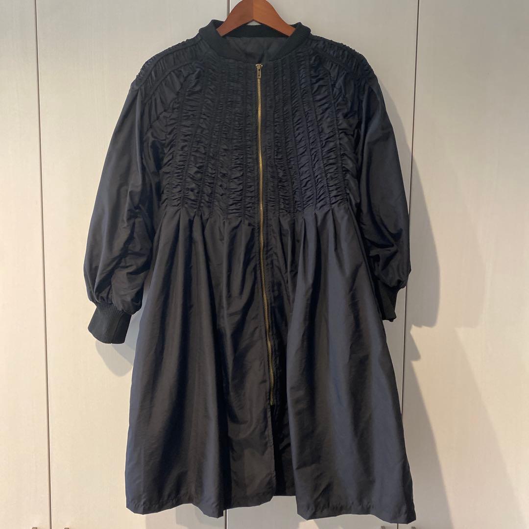 Lanan ラナン　ボリュームスリーブキルティングワンピースブルゾン【完売品】