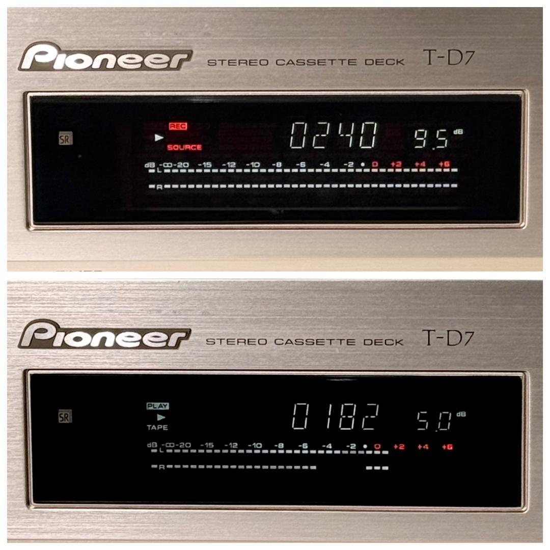 優良動作品・録音動作確認済◆パイオニア 3ヘッドシングルカセットデッキ T-D7