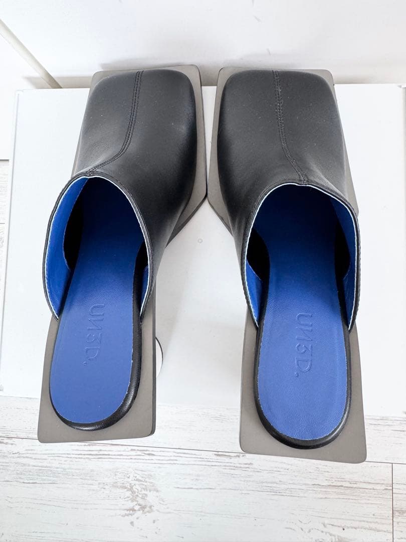 アンスリード　ワイドスクエアミュール　38 ブラック