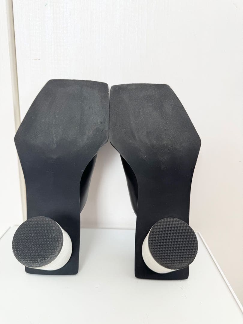 アンスリード　ワイドスクエアミュール　38 ブラック