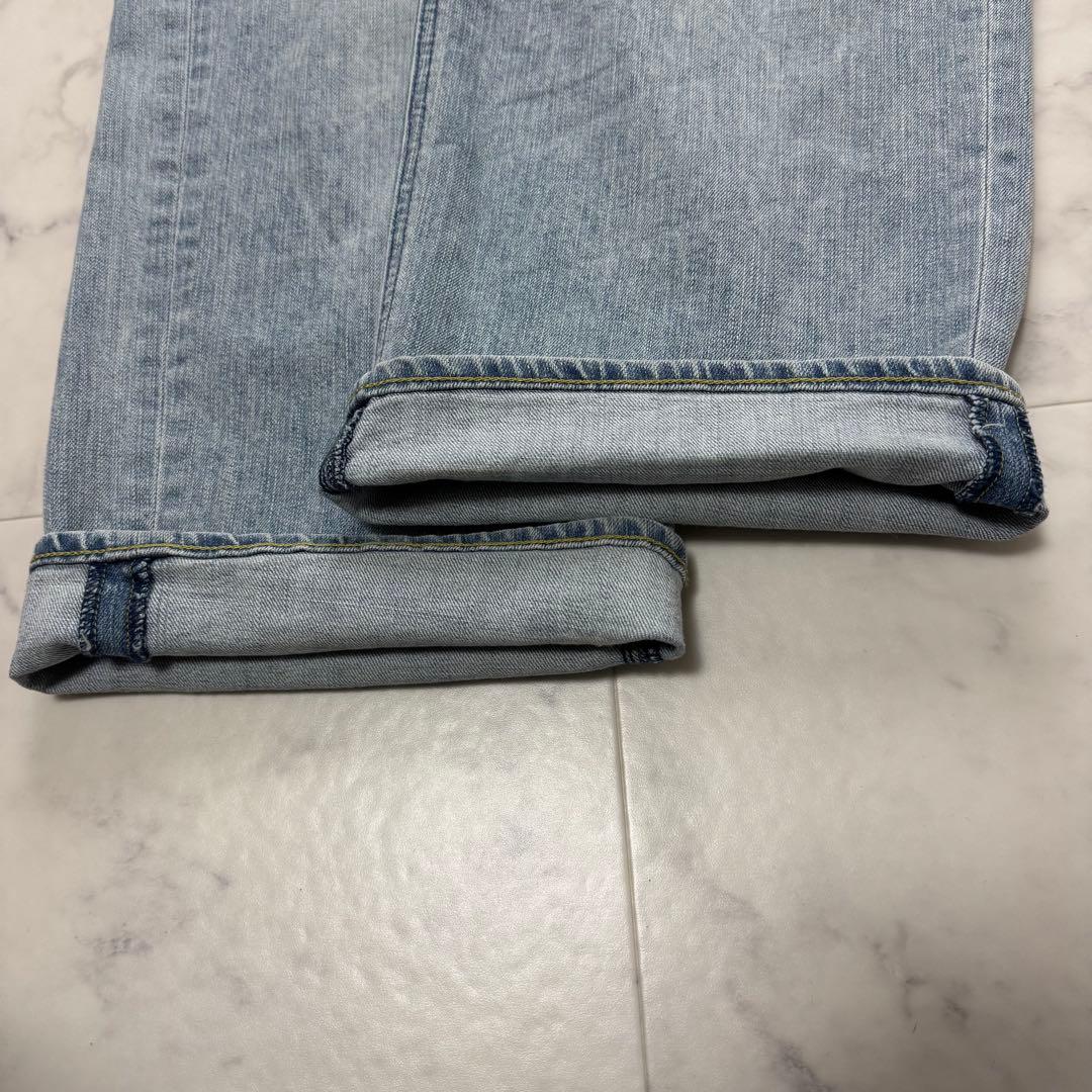 【美品】 希少サイズ YANUK JOAN ワイドストレートデニム 26