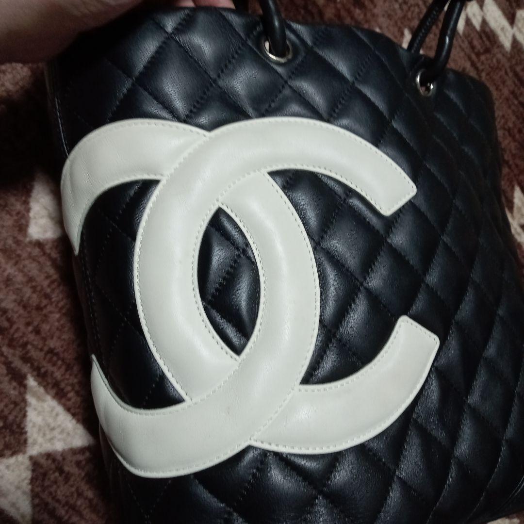 ル*ス様 ☆最終価格☆超美品CHANEL カンボンラインハンドバッグ 黒