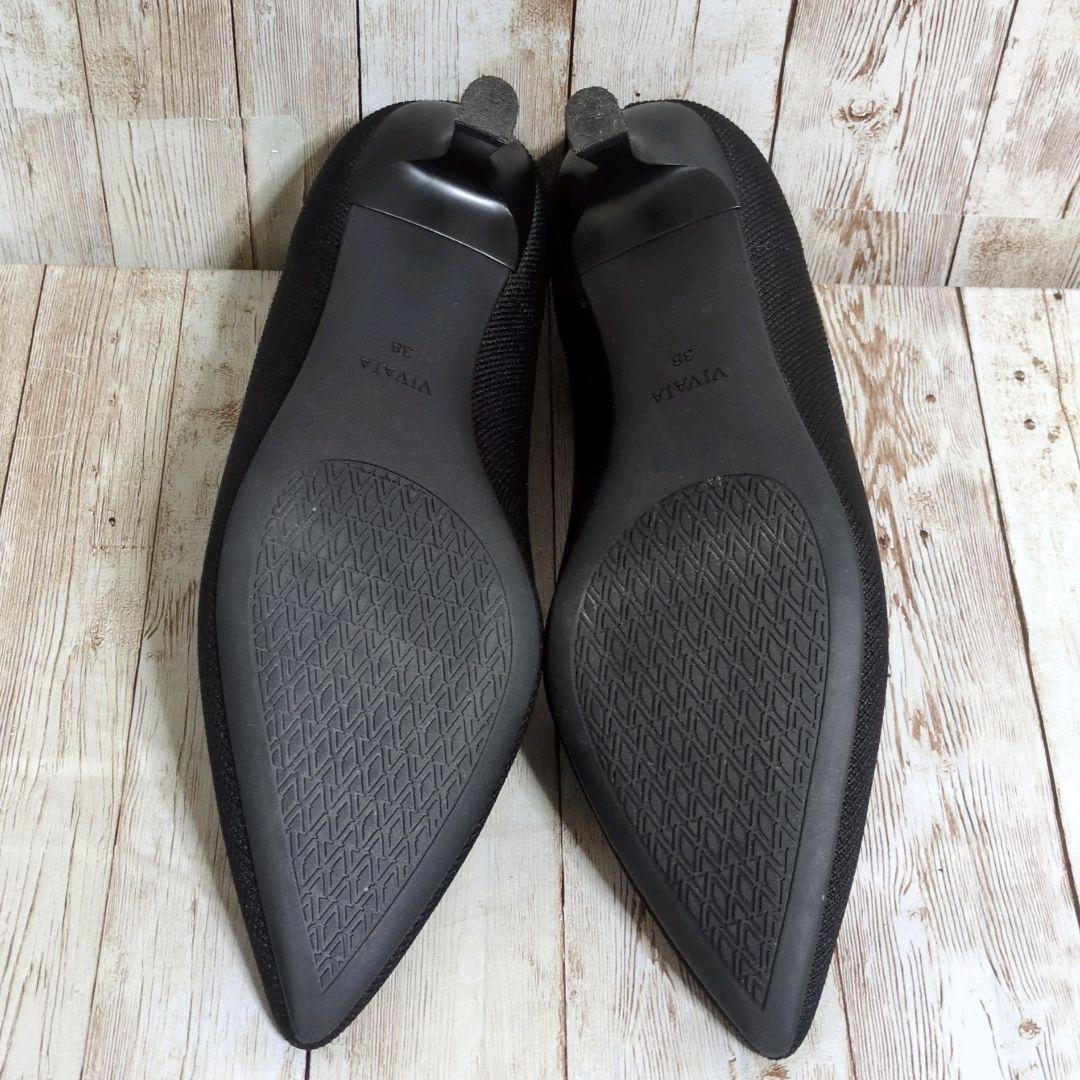 美品✨【VIVAIA】Scarlett☆ポインテッドトゥ☆ニットパンプス☆38