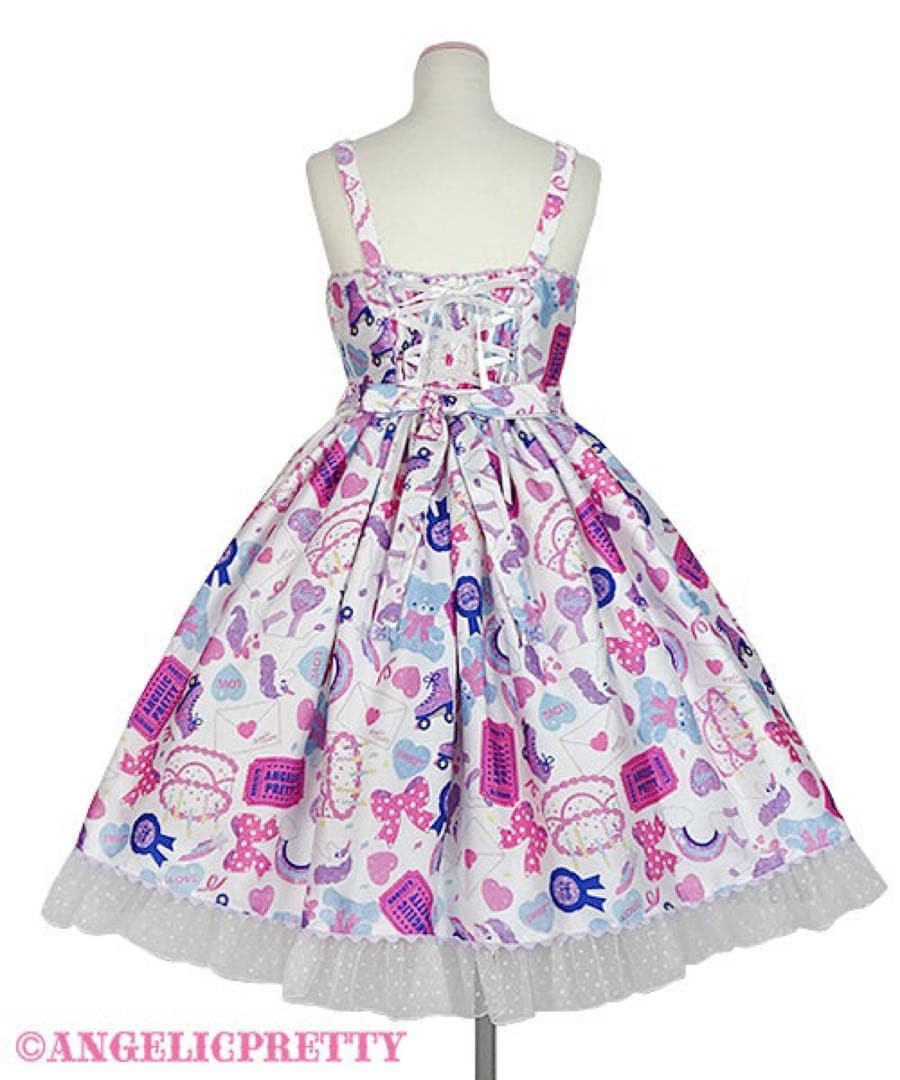 angelicpretty girlystickerジャンパースカート&バレッタ