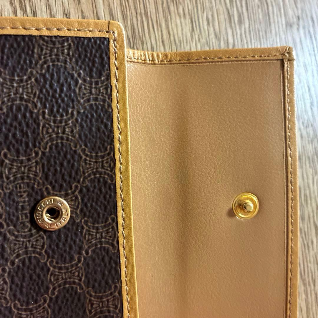 美品 セリーヌ キーケース 6連 マカダム トリオンフ ブラック