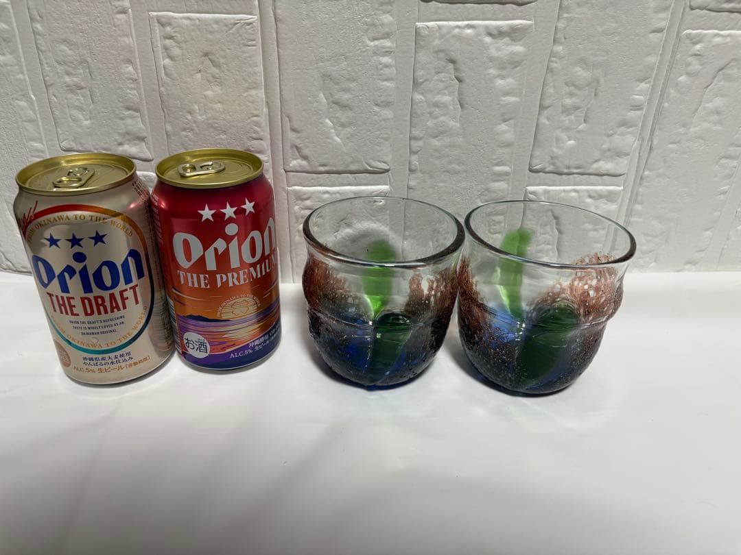 【稲嶺盛吉】琉球ガラス　グラスセット②