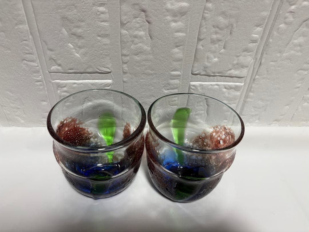 【稲嶺盛吉】琉球ガラス　グラスセット②